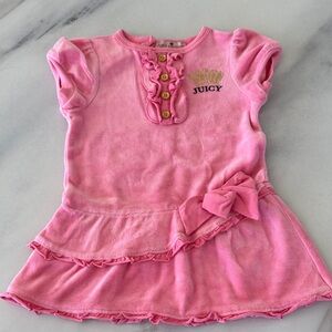 Juicy Couture Pink Ruffle Top with Bow